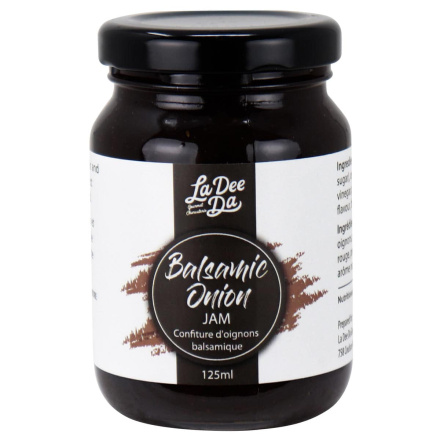 Front of La Dee Da Balsamic Onion Jam, 125mL