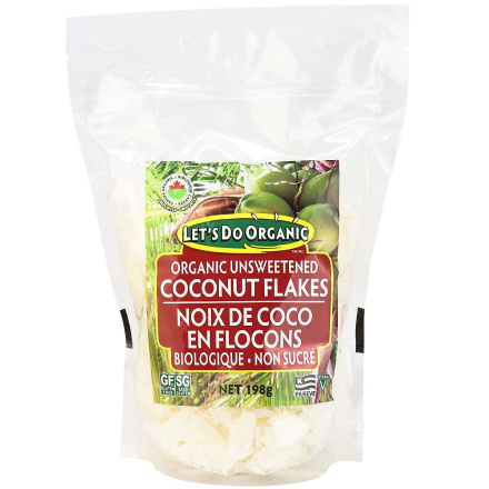 Let's Do...Organic Unsweetened Coconut Flakes, 198g