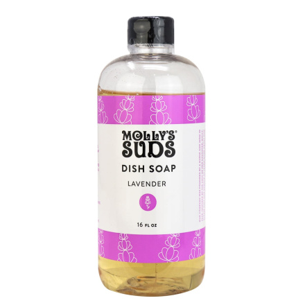Molly's Suds Dye-Free Dish Soap Lavender, 16 fl oz