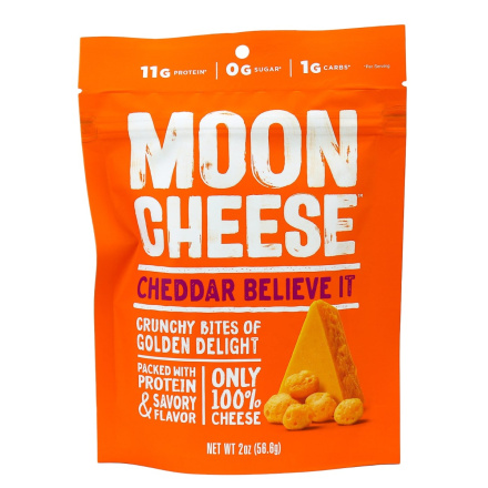 Front of Moon Cheese Cheddar, 57g