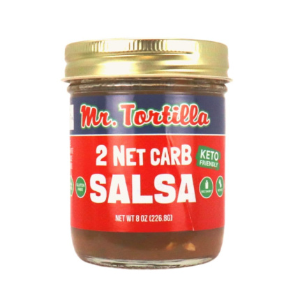 Front of Mr. Tortilla 2 Net Carb Keto Salsa