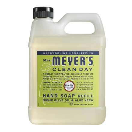 Front of Mrs. Meyer's Hand Soap Refill Lemon Verbena, 975 mL