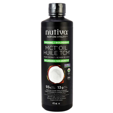 Front of Nutiva Organic MCT Oil, 473ml