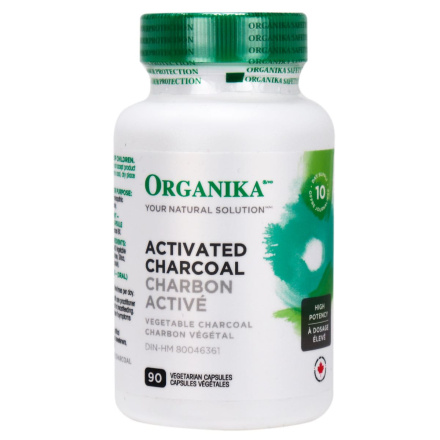 Front of Organika Activated Charcoal