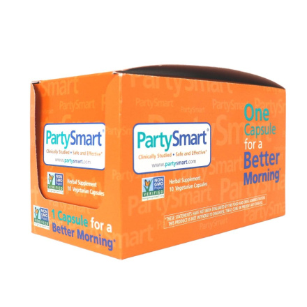 Front of Party Smart Anti-Hangover Supplement