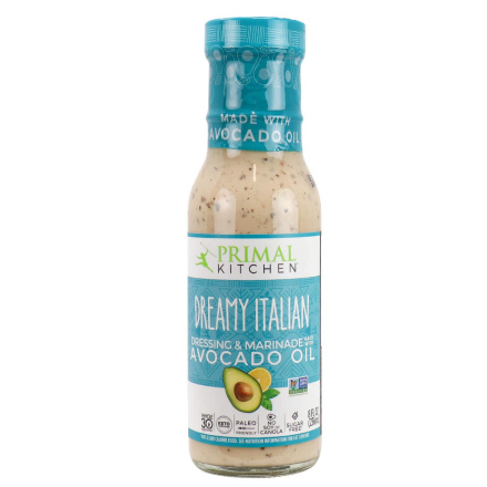 Front of Primal Kitchen Creamy Italian Dressing, 236ml