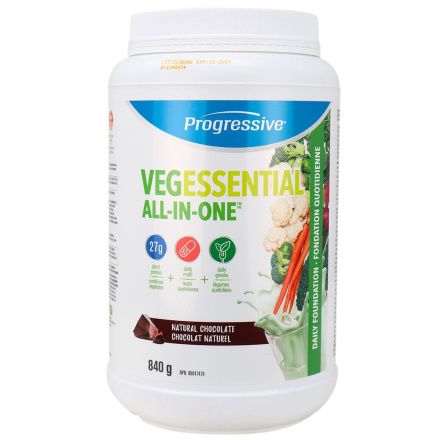 Front of Progressive VegEssential Daily Foundation Chocolate, 840g