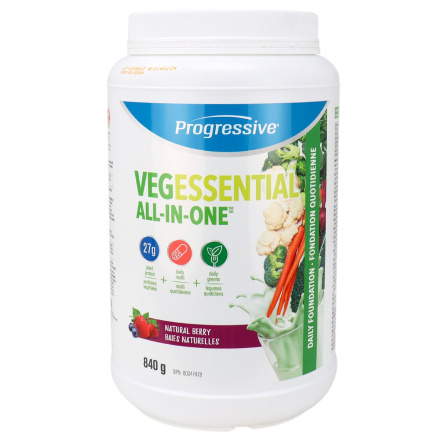 Front of Progressive VegEssential Daily Foundation Berry, 840g