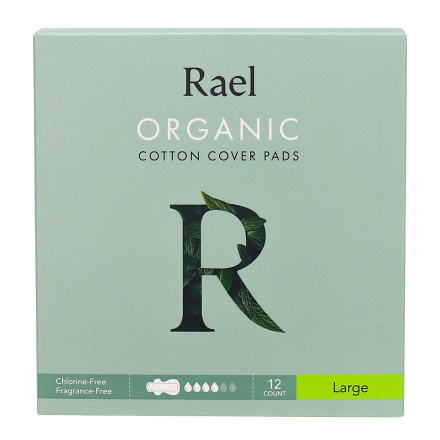Front of Rael Organic Cotton Pads Large