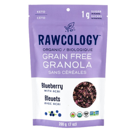 Front of Grain-Free Rawcology Blueberry with Acai, 200g