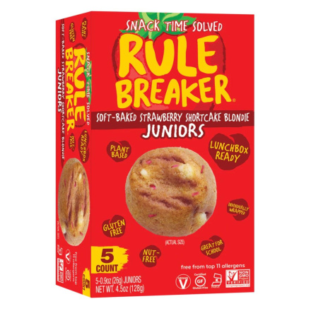 Front of Rule Breaker Allergen-Free Soft-Baked Strawberry Shortcake Blondie