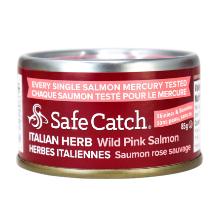 Safe Catch Wild Alaska Pink Salmon - Italian Herb, 85g