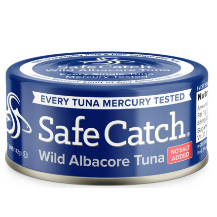 Front of Safe Catch Wild Albacore Tuna, No Salt Added, 142g