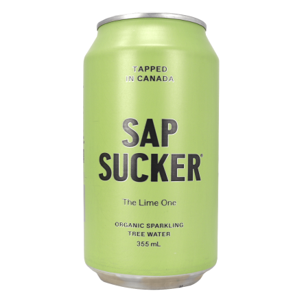 Front of Sapsucker Sparkling Tree Water The Lime One