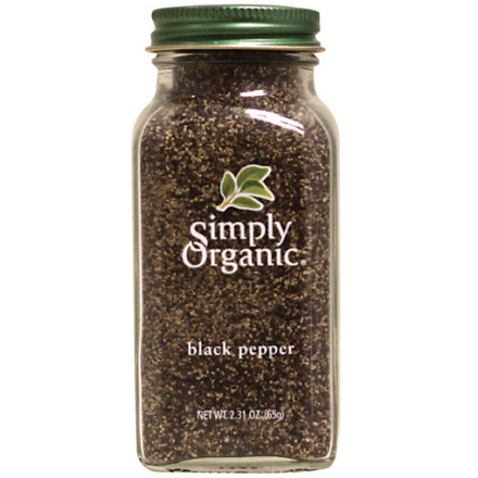 Simply Organic Black Pepper Medium Grind, 65g