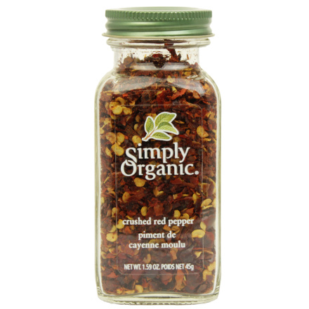 Simply Organic Red Pepper Crushed, 45g