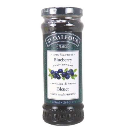 Front of St. Dalfour Fruit Spread Blueberry