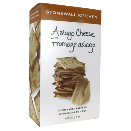 Front of Stonewall Kitchen Asiago Cheese Crackers