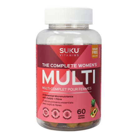 Front of SUKU Vitamins The Complete Women’s Multi, 60 gummies