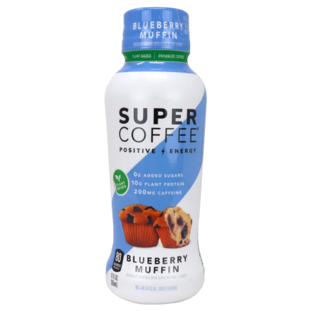 Front of Kitu Plant-Based Keto Coffee with Protein + MCT Oil Blueberry Muffin
