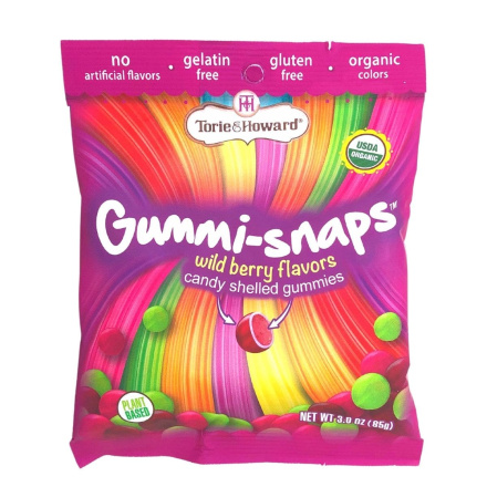 Front of Torie & Howard Gummi-Snaps Wild Berry