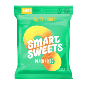 SmartSweets Low-Sugar Peach Rings, 50g