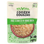 Front of A Dozen Cousins Rice Cooked In Bone Broth Classic Broth, 226g