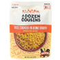 Front of A Dozen Cousins Rice Cooked In Bone Broth Spanish Yellow Rice, 226g