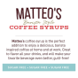 Matteo's Sugar-Free Barista Coffee Syrups Thin Cupcake, 750mL