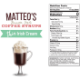 Matteo’s Sugar-Free Barista Coffee Syrups Thin Irish Cream, 750mL Nutritional