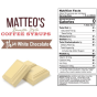 Matteo’s Sugar-Free Barista Coffee Syrups Thin White Chocolate, 750mL Nutritional