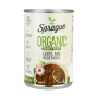 Front of Sprague Organic Lentil Soup with Vegetables, 425g