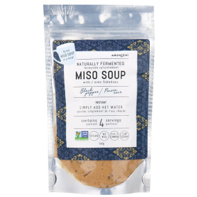 Front of Abokichi Instant Miso Soup Black Pepper, 140g