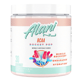 Front of Alani Nu BCAA Muscle Recovery Rocket Pop, 30 Servings