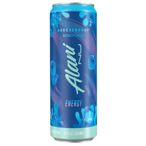 Front of Alani Nu Energy Drink Breezeberry, 355mL
