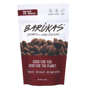 Front of Barukas Dark Chocolate