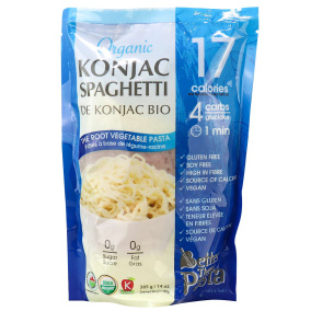 Front of Better Than Foods Organic Konjac Pasta Spaghetti, 385g