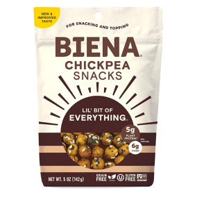 Front of Biena Chickpea Snacks Lil’ Bit of Everything, 142g