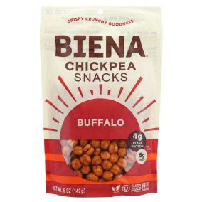 Front of Biena Chickpea Snacks Buffalo, 142g
