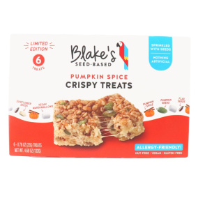 Front of Blake's Seed Based Allergy-Friendly Crispy Treats Pumpkin Spice