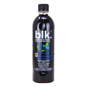 Front of Blk. Water Infused with Fulvic Minerals Black & Blueberry, 500ml