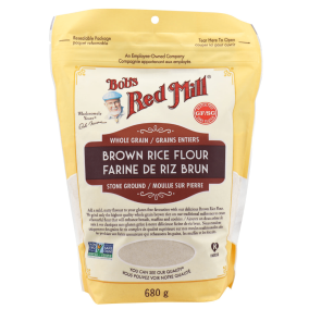 Front of Bob's Red Mill Gluten Free Brown Rice Flour, 680g