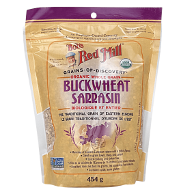 Front of Bob's Red Mill Organic Gluten-Free Buckwheat, 454g