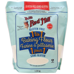 Front of Bob's Red Mill Gluten Free 1-to-1 Baking Flour, 1.24kg