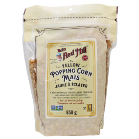 Front of Bob's Red Mill Gluten Free Yellow Popcorn, 850g