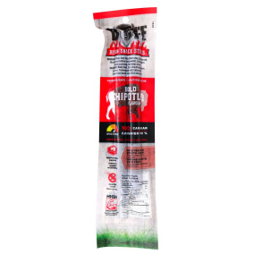 Front of BUFF Bison Snack Sticks Bold Chipotle, 50g