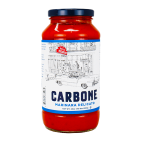 Front of Carbone Premium Tomato Sauce Marinara Delicato