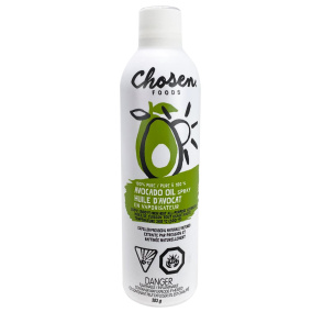 Front of Chosen Foods 100% Pure Avocado Oil High Heat All-Purpose Cooking Spray, 383g