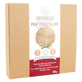 Front of KZ Clean Eating Crispbread Rosemary