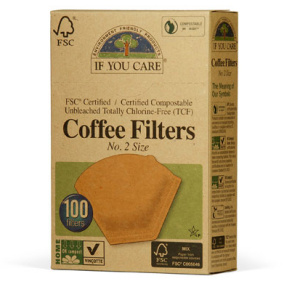If You Care FSC Certified Unbleached Coffee Filters - #2 Size, 100 ct